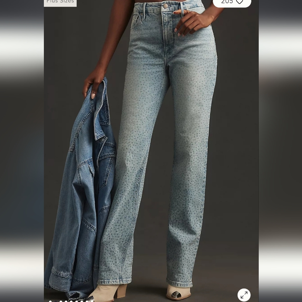 Good American Gem Good Icon High-Rise Straight-Leg Jeans - Picture 2 of 10